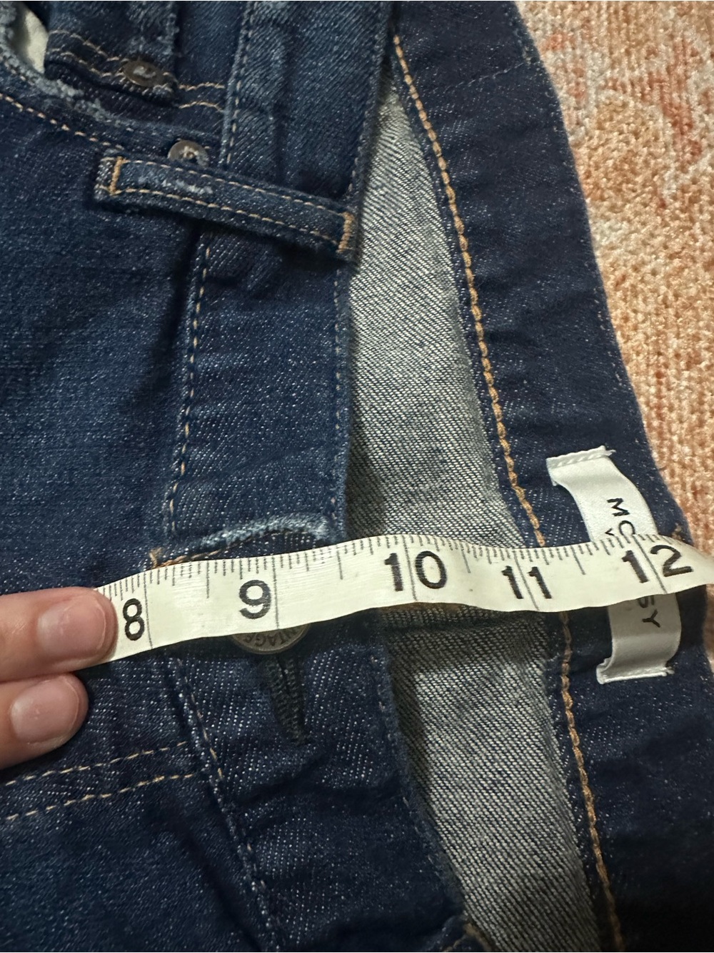 Moussy Vintage jeans size 32 raw hem distressed details designer - Picture 8 of 9